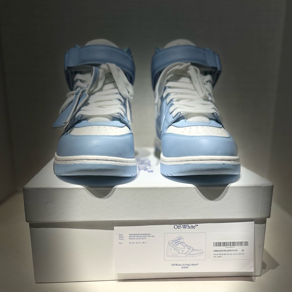 Off White • Blue & White Out Of Office